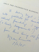 Only the Unexpected Happens (1985, signed limited edition)