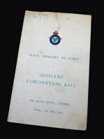 Royal Auxiliary Air Force Officers' Coronation Ball 1953
