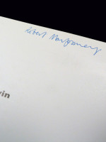 Robert Irwin (signed by conceptual artist Robert Montgomery)