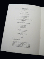 Omar Khayyam Club Menu, 24th March 1938, Signed Original Etching by Martin Hardie