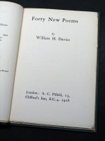 Forty New Poems (1918, signed first edition)